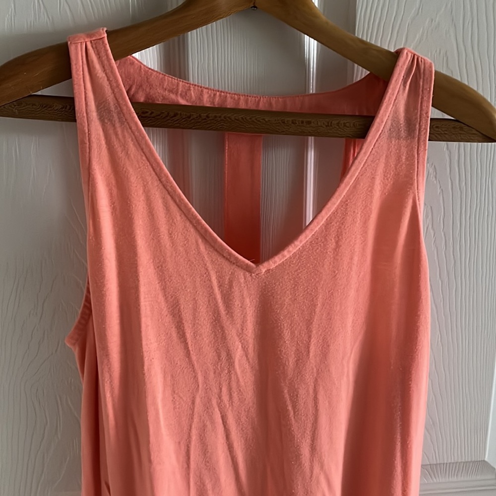 Mossimo Salmon Sun Dress With Cutout Back Size Large - Picture 2 of 7
